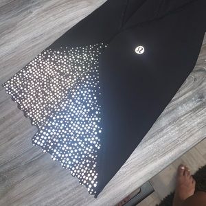 Reflective black lululemon leggings